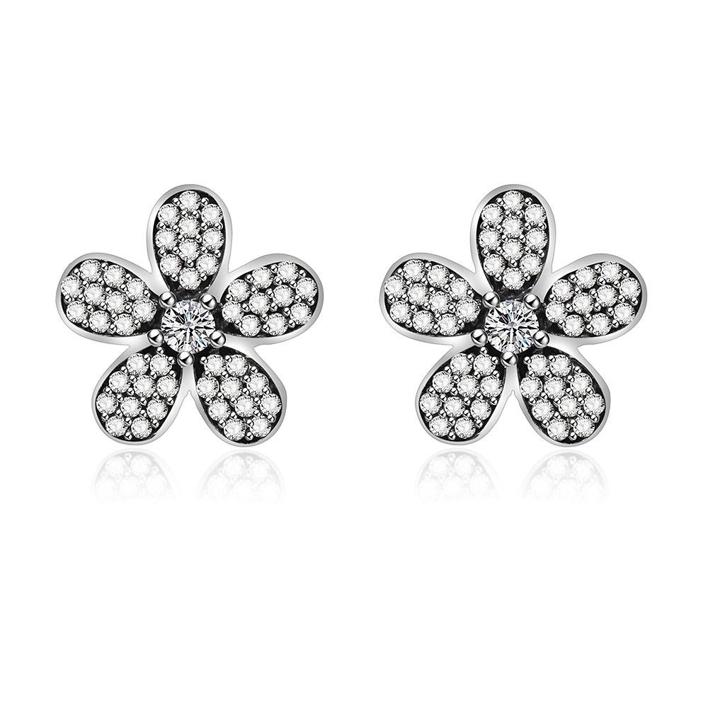 Antique Flower Stud Earrings